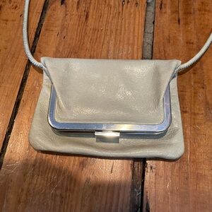 HOBO Seafoam Green Leather Crossbody Mini Bag